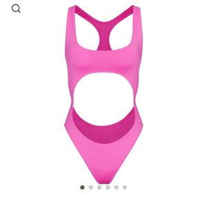 Skims Swim Taffy Cut-Out Monokini AND Sarong